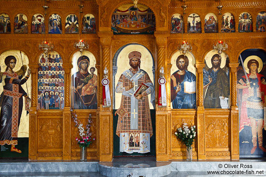 Main altar piece in a church near Rethymno