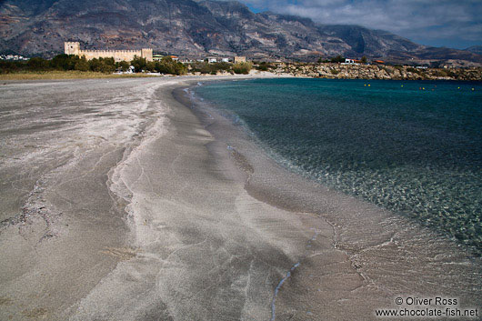 Frangocastello beach and castle