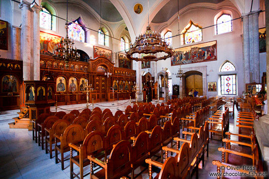 Inside the The Ottoman Vezir Mosque in Iraklio (Heraklion)