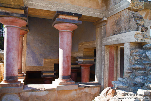 Reconstructions at Knossos archeological site