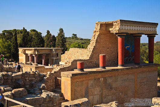 Reconstructions at Knossos archeological site