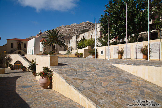 Main courtyard of Preveli monastery