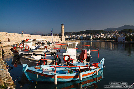 Boats in Rethymno harbour