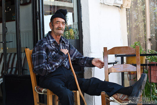 Man in a village near Garazo