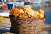 Travel photography:Sponges in Iraklio (Heraklion) harbour, Grece