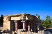 Travel photography:Reconstructions at Knossos archeological site, Grece