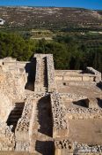 Travel photography:Reconstructions at Knossos archeological site, Grece