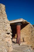 Travel photography:Reconstructions at Knossos archeological site, Grece