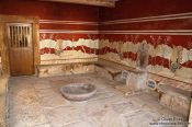 Travel photography:The Throne Room in Knossos, Grece