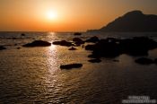 Travel photography:Sunset at Plakias, Grece