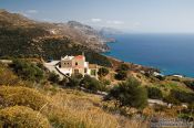 Travel photography:House overlooking the Sfakion coast, Grece