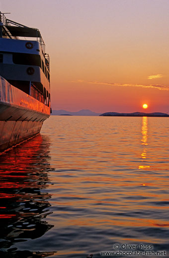 Sunset over Igoumenitsa harbour