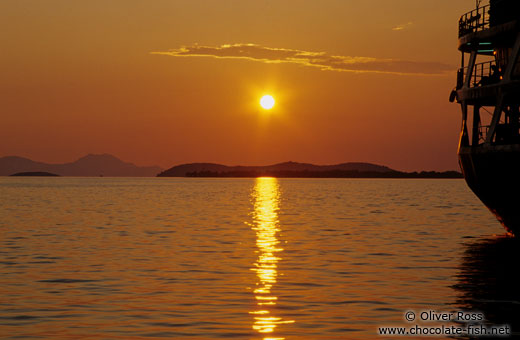 Sunset over Igoumenitsa harbour