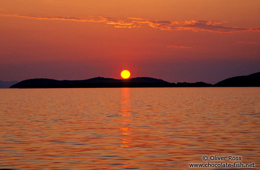 Sunset over Igoumenitsa harbour