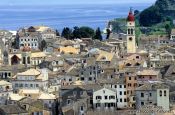 Travel photography:View of Corfu`s old town, Greece