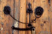 Travel photography:Door in Papigko, Greece