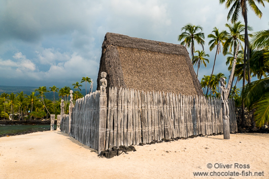 Hut in Pu`uhonua o Honaunau Ntl. Historical Park