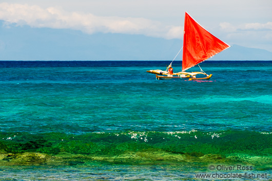 Outrigger off the Big Island 