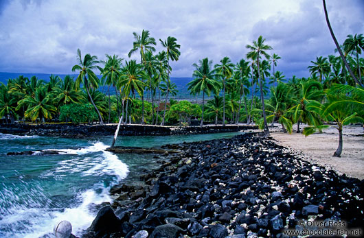 Beach at Pu`uhonua o Honaunau National Historical Park