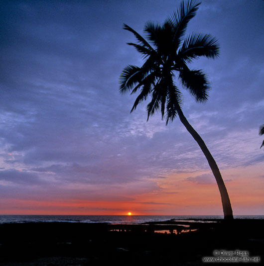 Sunset at Pu`uhonua o Honaunau, Ntl. Historical Park