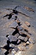 Travel photography:Cracked lava in Volcano National Park, Hawaii USA