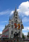 Travel photography:The City Hall in Gouda, Holland (The Netherlands)
