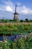 Travel photography:Windmill at the Kinderdijk, Holland (The Netherlands)