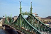 Travel photography:The Freedom Bridge in Budapest, Hungary