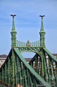 Travel photography:Freedom Bridge detail, Hungary