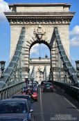 Travel photography:The Chain Bridge in Budapest, Hungary
