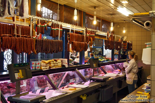 Budapest market butcher 
