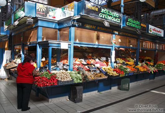 Budapest market stall 