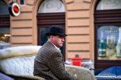 Travel photography:Budapest Fiaker driver , Hungary