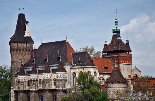 Budapest´s Vajdahunyad castle 