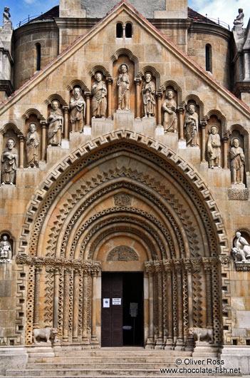 Entrance portal to the Ják chapel in Budapest´s Vajdahunyad castle