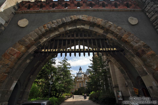 Gate of Budapest´s Vajdahunyad castle