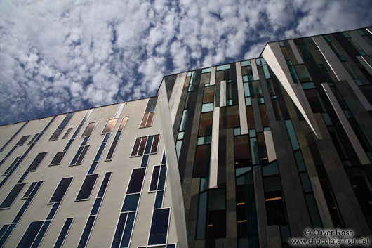 Modern facade in Budapest