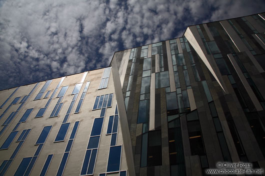 Modern facade in Budapest