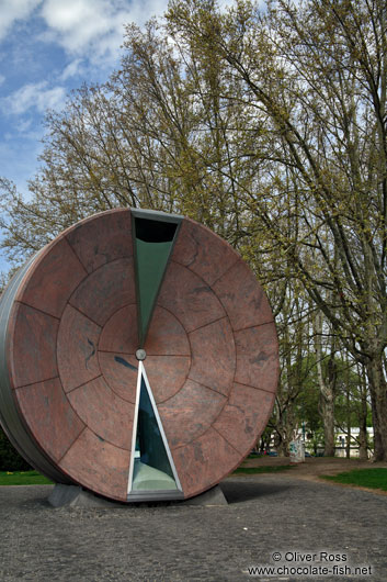 Giant hourglass in Budapest