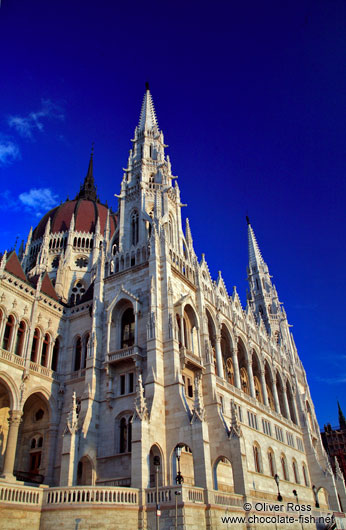 Budapest parliament at sunset 