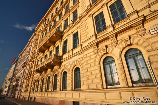 Budapest riverside facade 