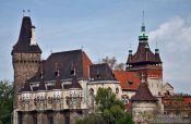 Travel photography:Budapest´s Vajdahunyad castle , Hungary