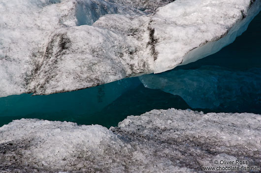 Ice at the Jökulsárlón glacial lake