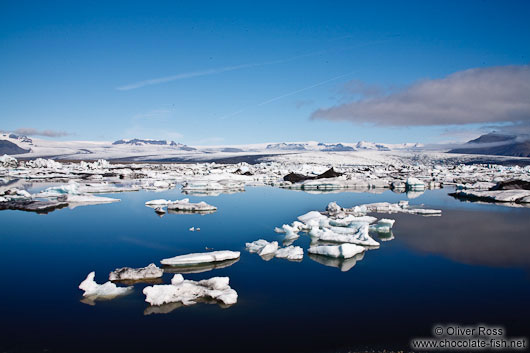 Icebergs in Jökulsárlón lake