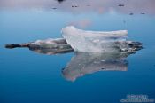 Travel photography:Small iceberg in Jökulsárlón lake, Iceland