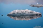 Travel photography:Small iceberg in Jökulsárlón lake, Iceland