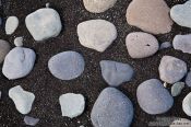 Travel photography:Pebbles on the beach at Jökulsárlón, Iceland