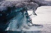 Travel photography:Detail of an iceberg washed up at the beach near Jökulsárlón, Iceland