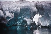 Travel photography:Detail of an iceberg washed up at the beach near Jökulsárlón, Iceland