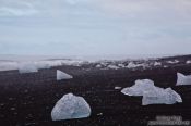 Travel photography:Icebergs washed up at the beach near Jökulsárlón, Iceland